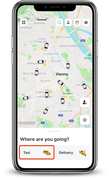 GetYol vehicle classes: Economy, Comfort, XL, Luxury and Van with fixed Vienna prices