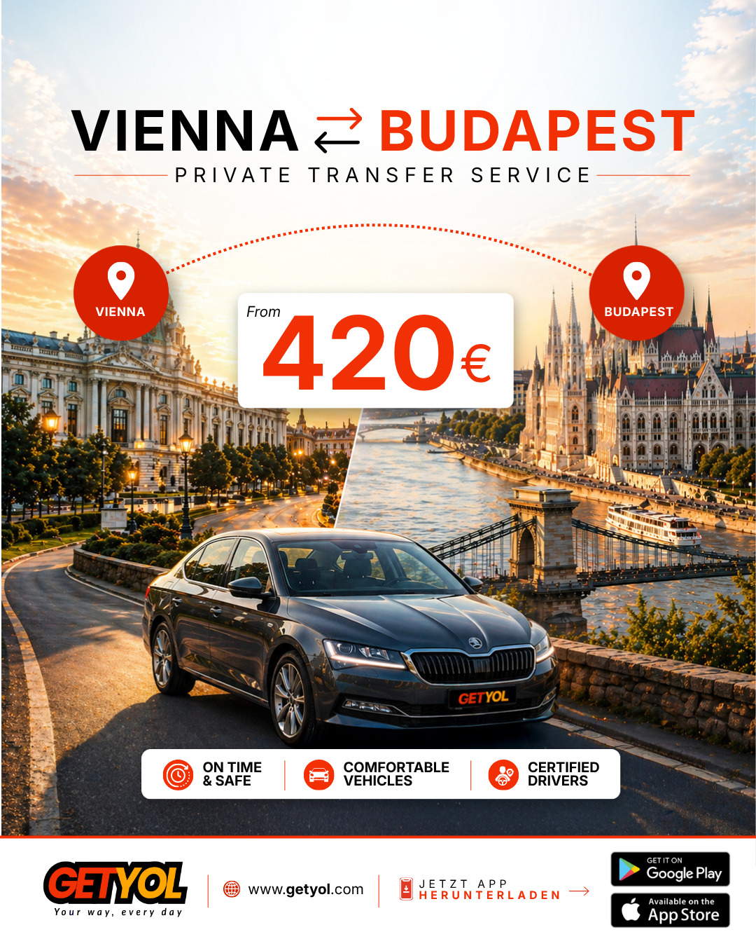 Vienna ⇄ Budapest